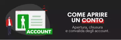 Apertura, chiusura e convalida degli account