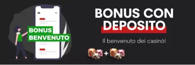 Bonus di benvenuto con deposito nei casinò ADM